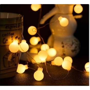 Beyaz Top Led Gün Işığı Pilli 2 Kademeli