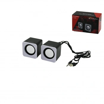 BEYAZ USB MULTİMEDYA 1+1 HOPARLÖR SPEAKER SET 6W PL-4085 (4887)