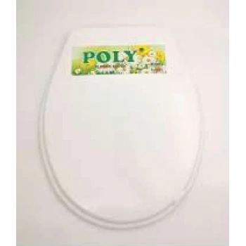 BEYAZ YUMUŞAK KLOZET KAPAK BÜYÜK PUF (4887)