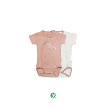 Bistyle Bloom Rose 2li Yarım Kol Badi 17119 Ekru Gül Kurusu