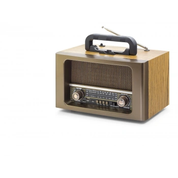 Bluetooth Nostaljik Hoparlör Fm Kumandalı 31 X 17.7 X 19.9 Cm NS6670BT