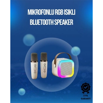 Bluetooth Usb Ve Aux Girişli Çok Fonksiyonlu Karaoke Hoparlör