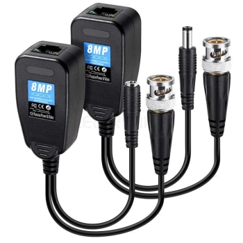 BNC TO RJ45 VIDEO BALUN + POWER KONNEKTÖR (4887)