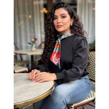 Bohem  Çiçek Desenli Modern Desenli Fular,Boyun, Çanta & Saç Aksesuarı – Şık Hediye Alternatifi