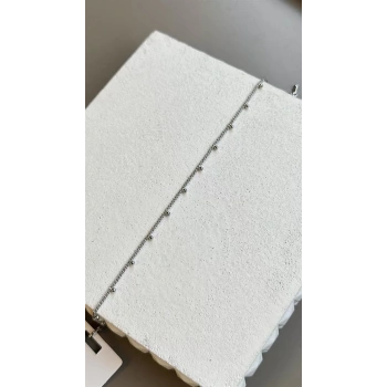 Boncuklu Yıldız Bileklik - Gümüş