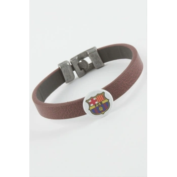 Bordo Renkli Suni Deri Bileklik