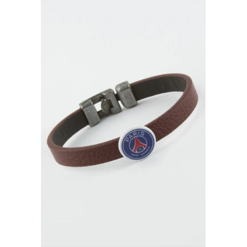 Bordo Renkli Suni Deri Bileklik