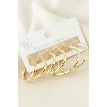 Boru Halka Küpe 6 Adet