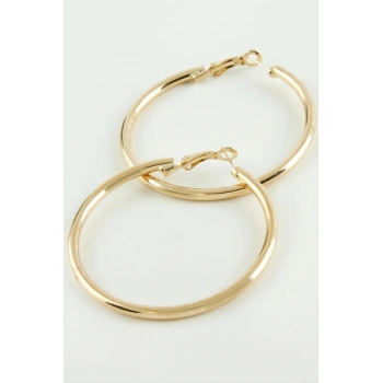 Boru Kalın Halka Küpe 4,5 cm