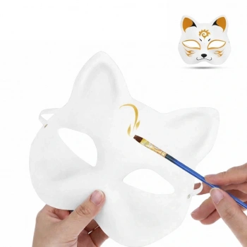 Boyanabilir Kedi Model Maske – Kendi Tasarımını Oluştur