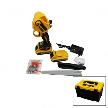 BUDAMA - DAL KESME MAKİNESİ 36V 2.0AH YAĞLI POMPALI - ZİNCİRLİ SARI SİYAH ÇANTALI (4887)