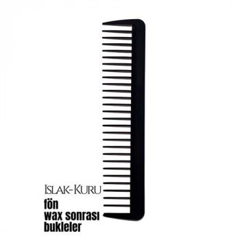 Bukleli Saç Fön Wax Sonrası Tarak Karbon Nano Absolute Professional 720623