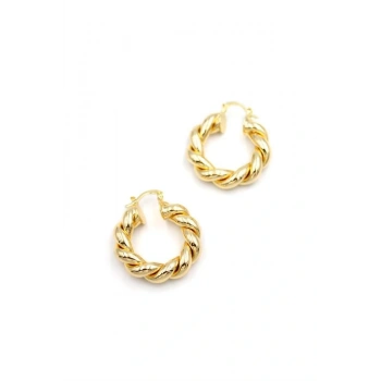 Burgu Halka Küpe - Altın