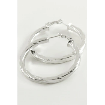 Burgulu Halka Küpe 5 cm