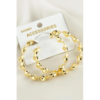 Burgulu Trend Metal Küpe