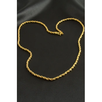 Burgulu Zincir Kolye 60 cm
