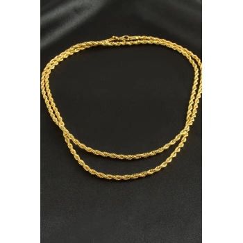 Burgulu Zincir Kolye 80 cm