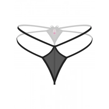  Büyük Beden Siyah Fantezi String Külot