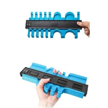 Büyük Boy Kalıp Çıkarma  Kontur Ölçüm Cihazı Ahşap Fayans Şekillendirme Kalıbı 24 Cm