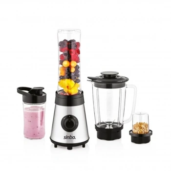 BUZ KIRICI - KAHVE ÖĞÜTÜCÜ HAZNELİ - ŞİŞELİ ÇOK AMAÇLI SMOOTHIE BLENDER 800ML - 500W SHB-3190 (4887)