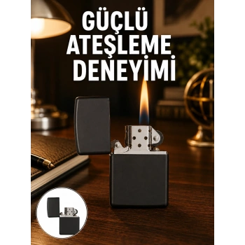Çakmak Parlak Siyah Doldurulabilir Hedyelik Eşya Yeni Nesil