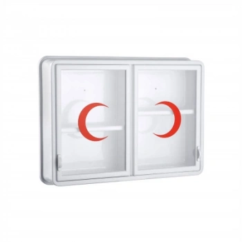 CAM 2 KAPAKLI ECZA DOLABI 35x49x10 cm (4887)