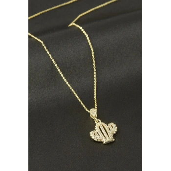 Çam Ağacı Zirkon Taşlı Kolye