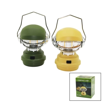 CAMPING LAMP ROBOT KAFA MODELİ FANUS KAMP - BAHÇE FENER USB ŞARJLI 3-KADEME IŞIK AYARI RENKLİ PLS. GL-628 (4887)