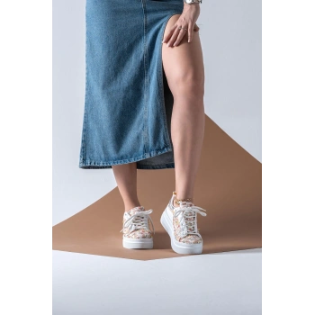 Candida Beyaz Somon Spor Ayakkabı