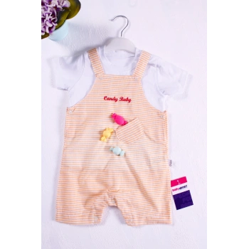 Candy Figürlü Badili Kız Bebek Tulumu