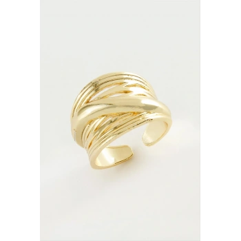 Çarpı Metal Yüzük