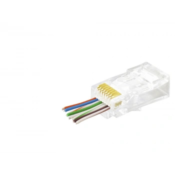 Cat6 Ez Rj45 Konnektör 100 Adet Paket - Şeffaf APXRJ45