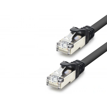 Cat7 Ethernet Patch Kablosu 10 Gbps 600 Mhz 1 M - Siyah HDX5090