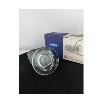 Çay Tabağı 6lı Underline Cam -RYG3009