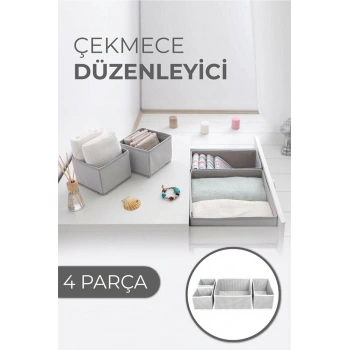 Çekmece Düzenleme Kutu Seti Organizer 4lü Set