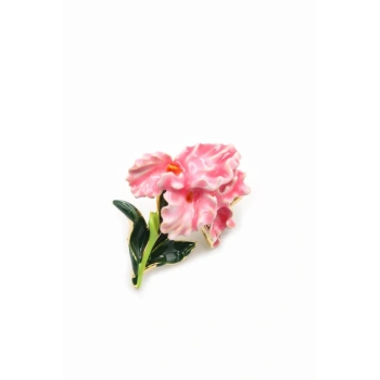 Çiçek Broş - Pembe