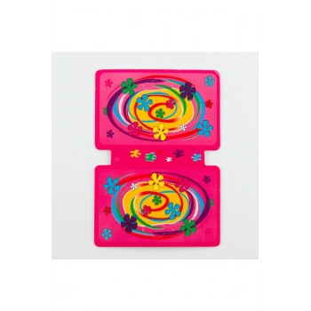 Çiçek Desenli Kolye Kartı