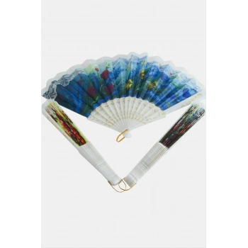 Çiçek Desenli Yelpaze