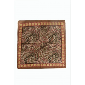 Çiçek Desenli Zr Şifon Fular 50*50 cm