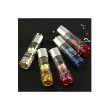 Çiçek Fanus Kolye Ucu 4  cm