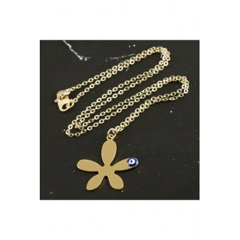 Çiçek İsim Yazılabilir Boş Plaka Kolye