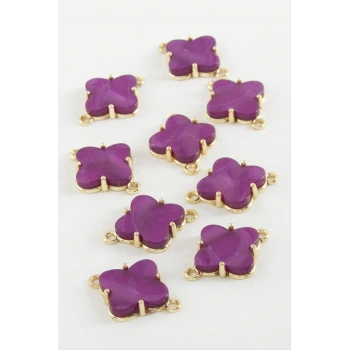 Çiçek Tek Kulp Polyester Bileklik ve Kolye Ucu Aparatı 1 Adet