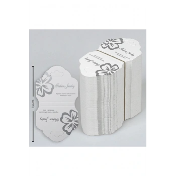 Çiçekli Kolye Kartı