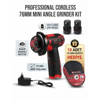 Çift Akülü Mini Taşlama Makinesi