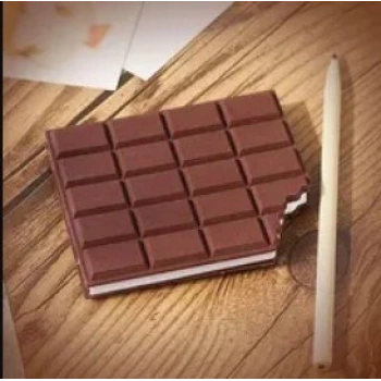 Çikolata Kokulu Harika Kare Çikolata Not Defteri Chocolate Notebook