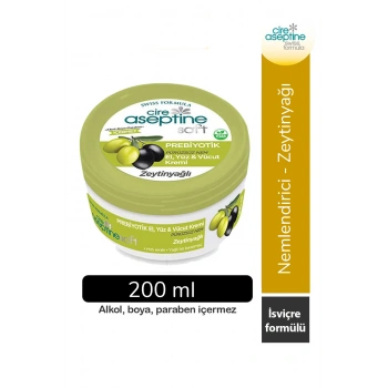 Cire Aseptine Soft Zeytinyağlı Nemlendirici Pürüzsüzleştirici Prebiyotikli Krem 200 ml