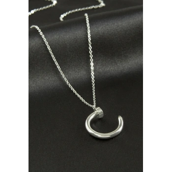 Çivi Lüks Çelik Kolye