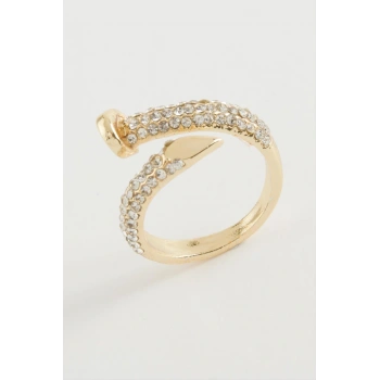 Çivi Zirkon Taşlı Yüzük