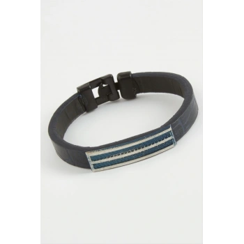 Çizgili Kaliteli Suni Deri Bileklik