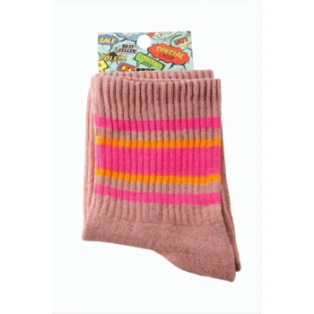 Çizgili Kolej Çorap 8*28